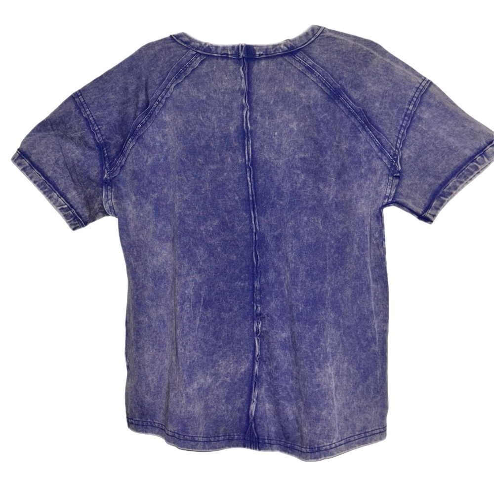 ACID WASHED ROUND NECK T-SHIRTS - Picture 3 of 8